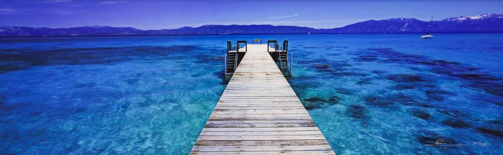 Peter Lik comparable auction result: peter lik tahoe jetty color photographic print on acrylic