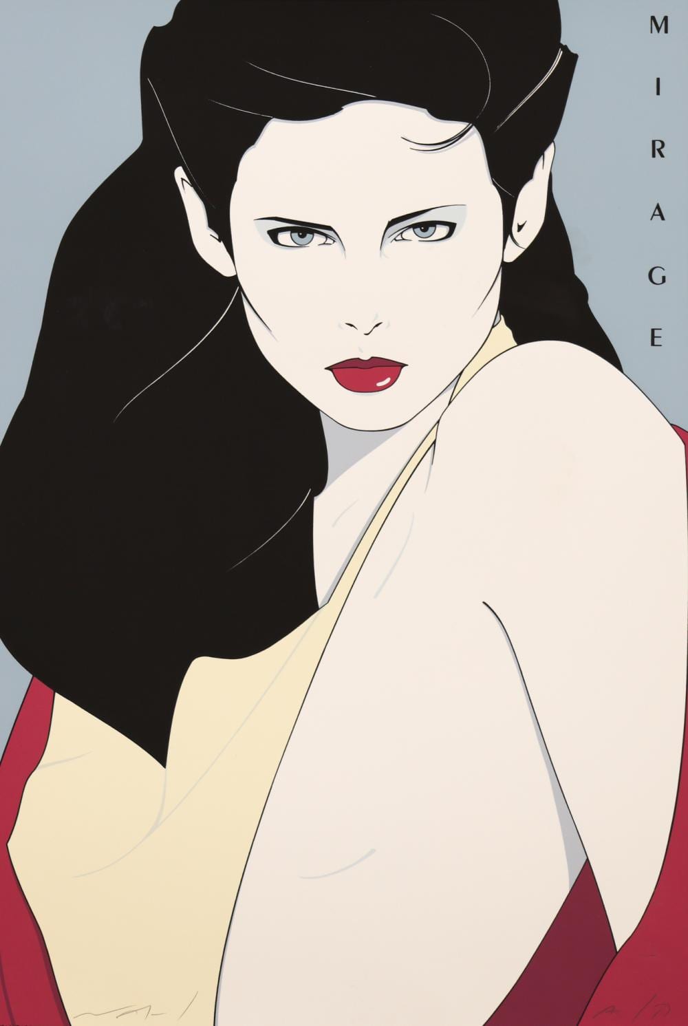 patrick nagel mirage 1981 serigraph in colors · MBA Seattle Auction LLC · 2026-05-14 Patrick Nagel comparable auction result: patrick nagel mirage 1981 serigraph in colors