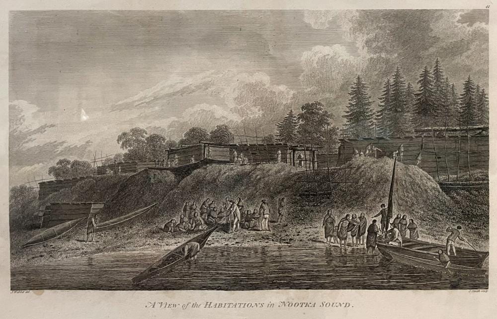 John Webber comparable auction result: john webber nootka sound engraving