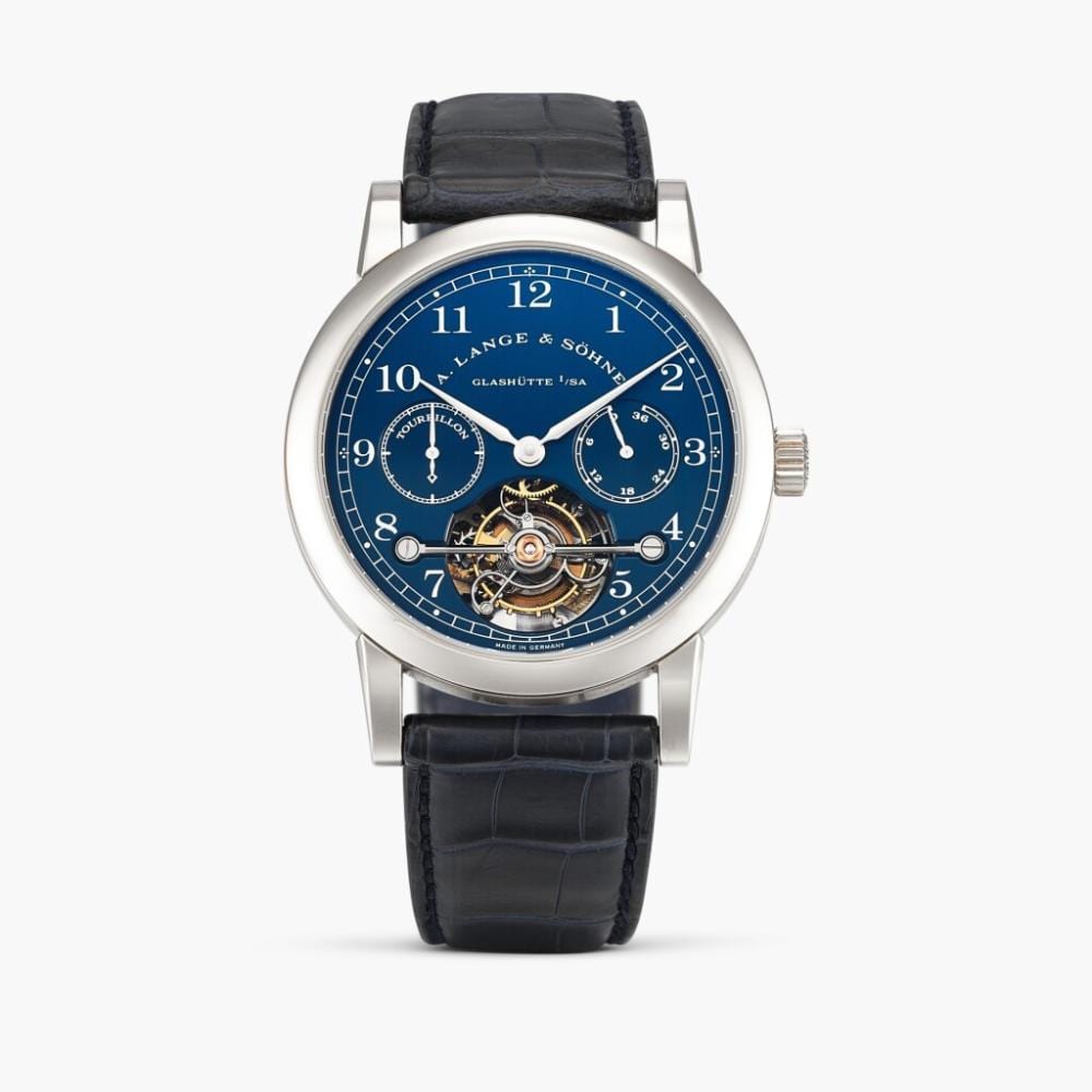 Tourbillon Pour le Mérite, Reference 701.007 | A limited edition white gold tourbillon wristwatch with with fusée-and-chain mechanism and power reserve indication, Circa 1998 comparable sale