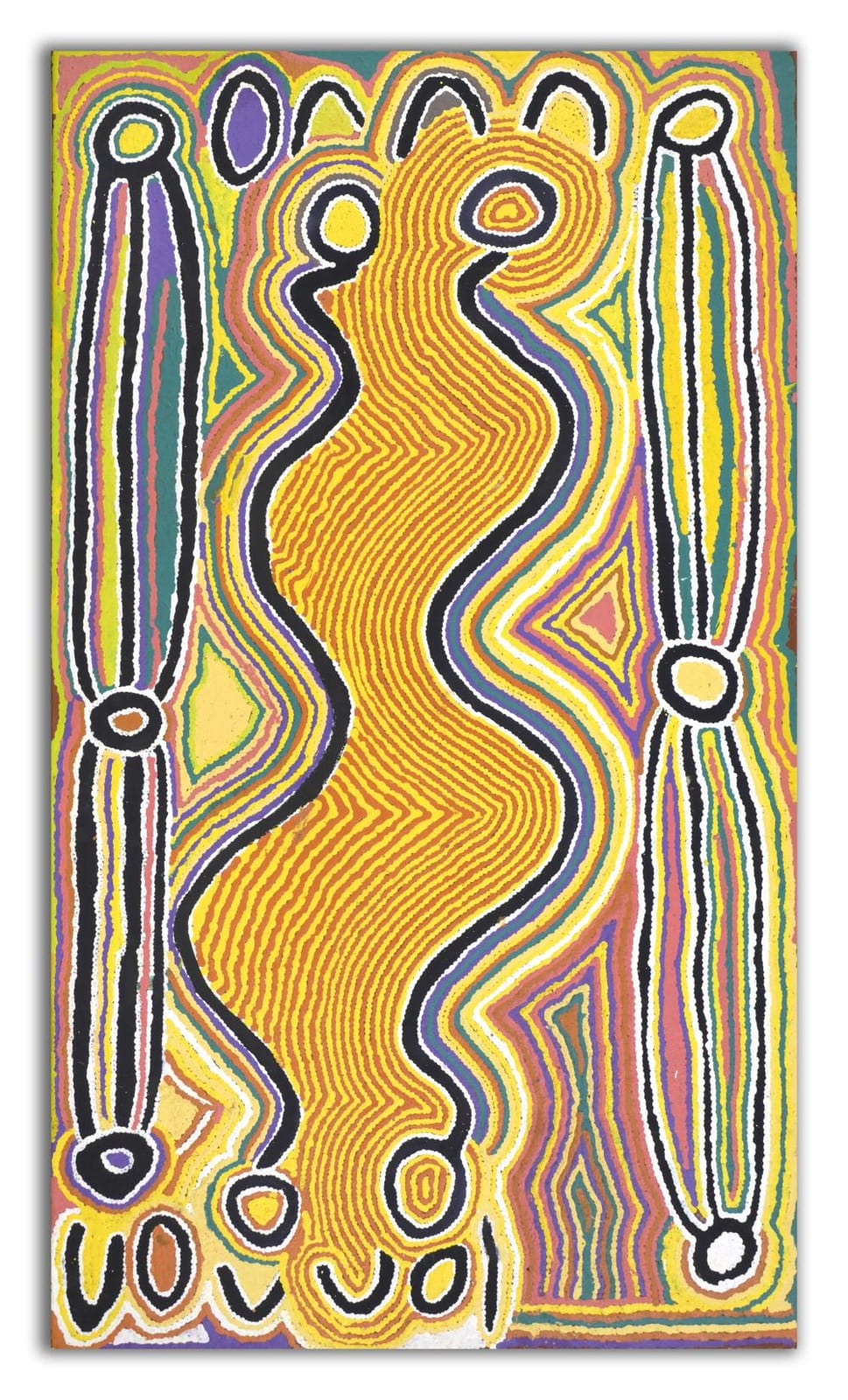 Judy Watson Napangardi comparable auction result: judy watson napangardi untitled 1999