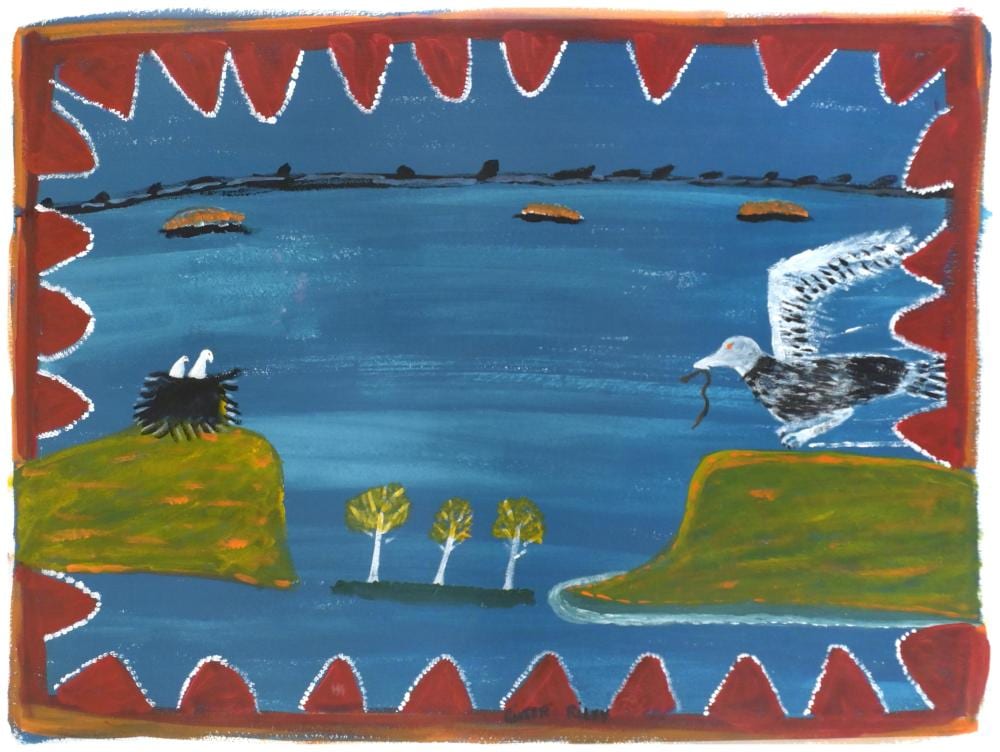 Ginger Riley Munduwalawala comparable auction result: ginger riley munduwalawala ngak ngak the hunter 1999