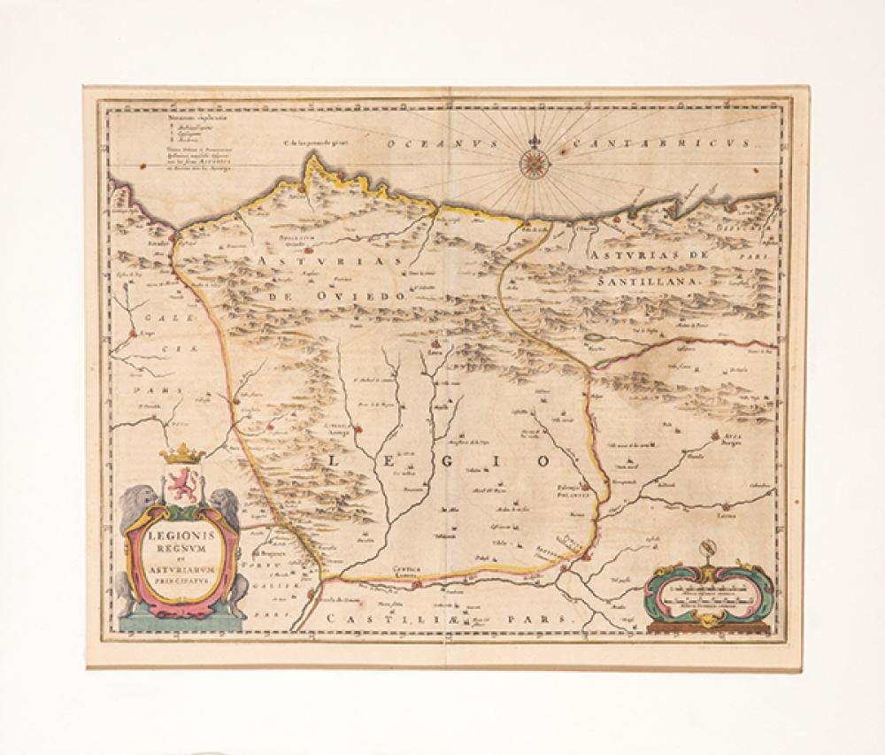 Johannes Janssonius comparable auction result: johannes janssonius legionis regnum et asturiarum principatus