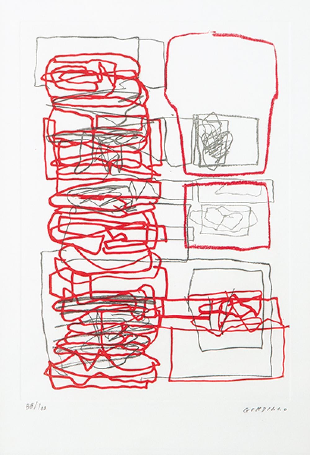 Luis Gordillo comparable auction result: luis gordillo untitled