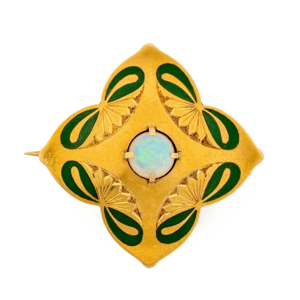Bert Nienhuis comparable auction result: bert nienhuis clover shaped brooch ca 1910
