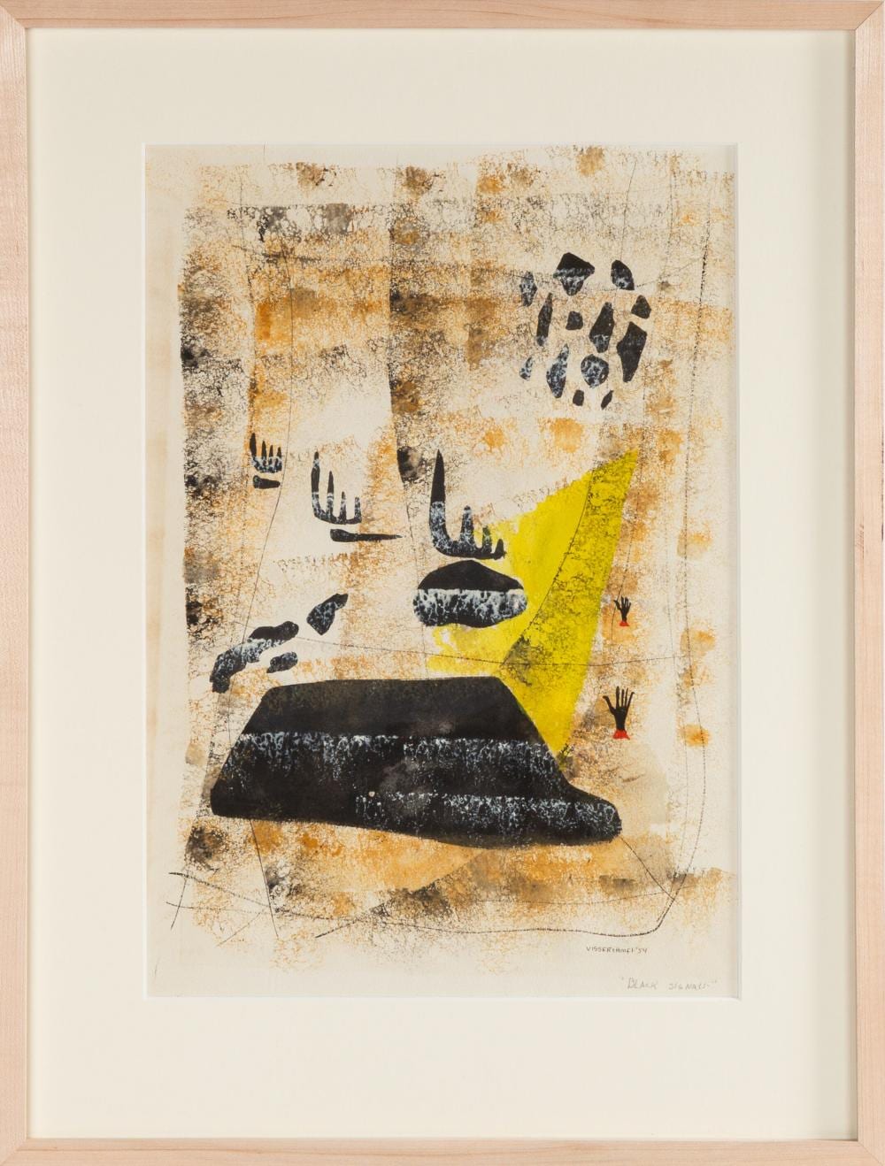 martha visser t hooft american 1906 1994 black signals · Cottone Auctions · 2026-05-21 Martha Visser't Hooft comparable auction result: martha visser t hooft american 1906 1994 black signals