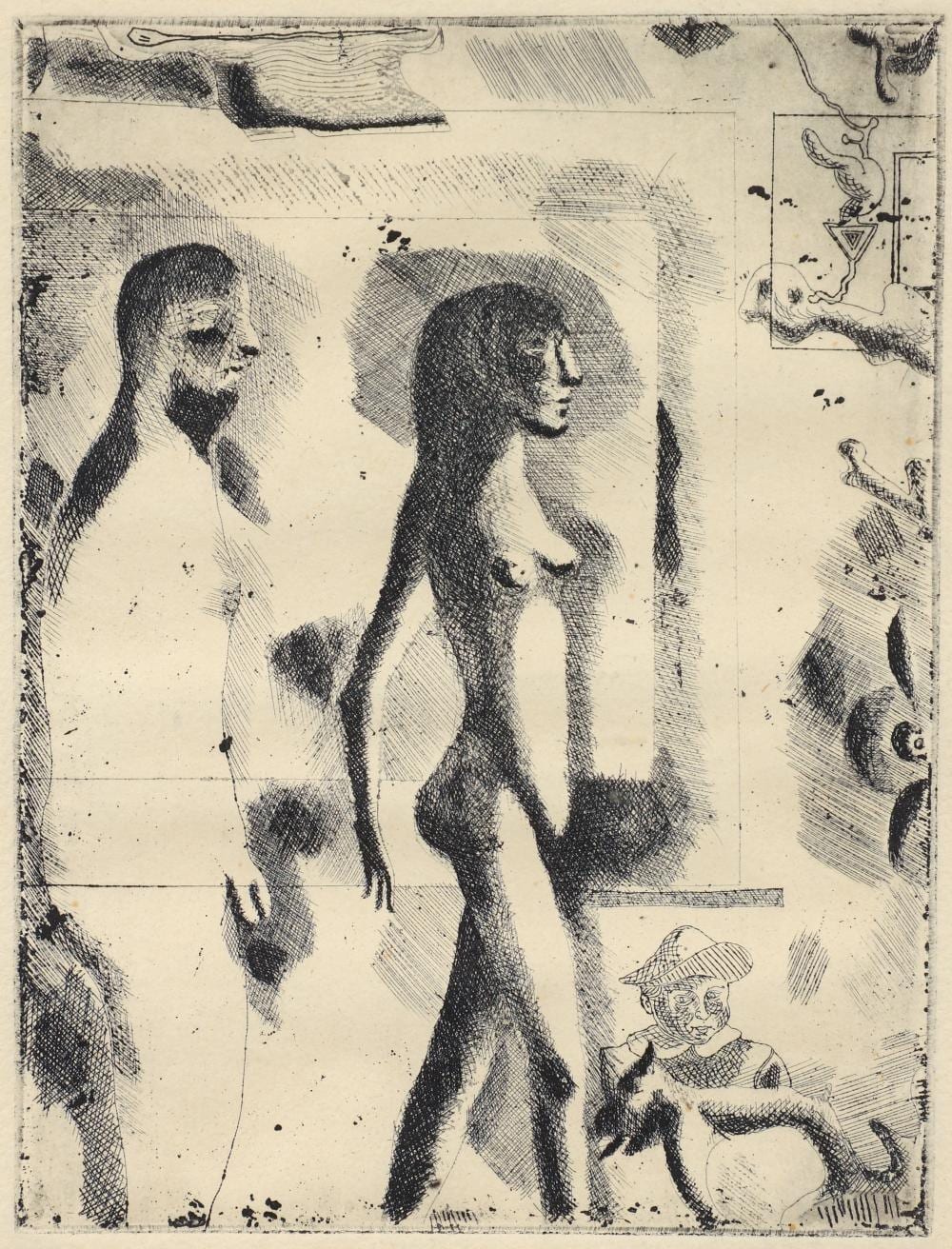 Jorge Castillo comparable auction result: jorge castillo 1968 signed modernist etching