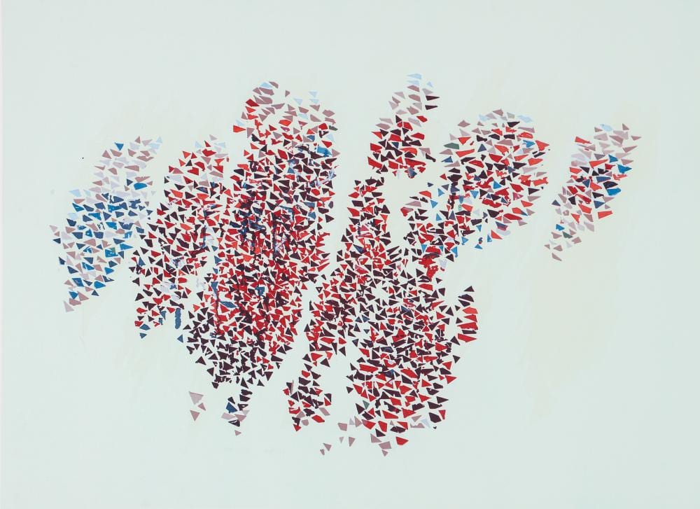 Robert Goodnough comparable auction result: robert goodnough 1992 signed serigraph autumn leaves always