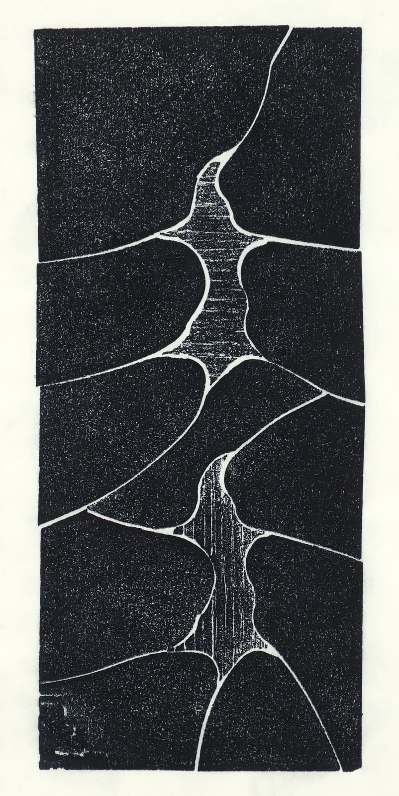 Mel Kendrick comparable auction result: mel kendrick 1998 abstract woodcut signed