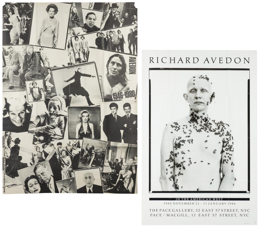 Richard Avedon comparable auction result: pair of richard avedon posters 1980s