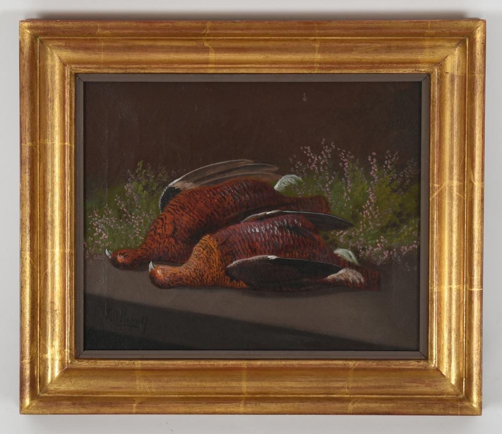 John Bucknell Russell comparable auction result: john bucknell russell english scottish 1820 1893 a brace of scottish red grouse
