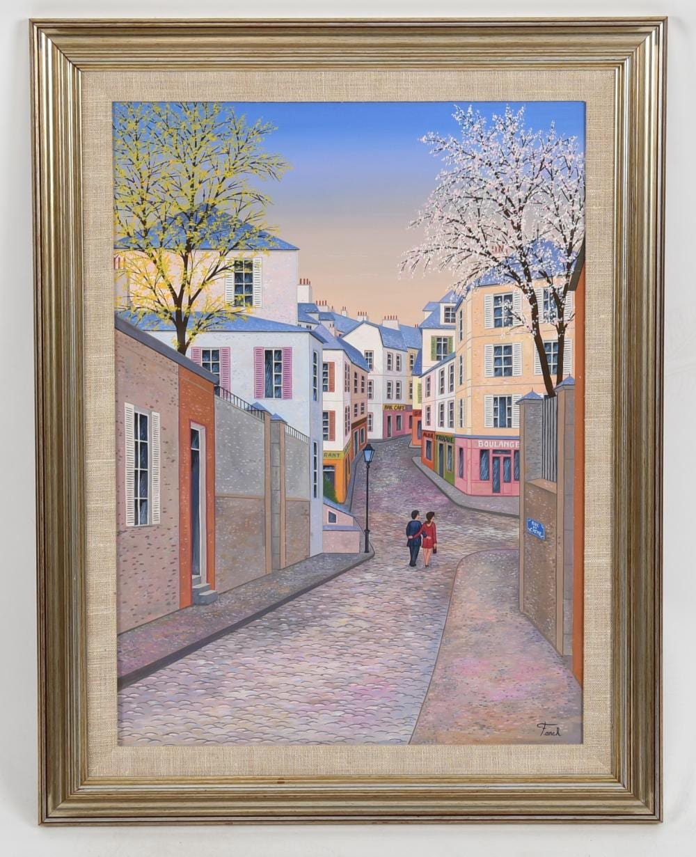 Fanch Ledan comparable auction result: fanch ledan french b 1949 rue du cygne