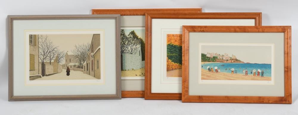 Fanch Ledan comparable auction result: fanch ledan french b 1949 a group of four lithographs
