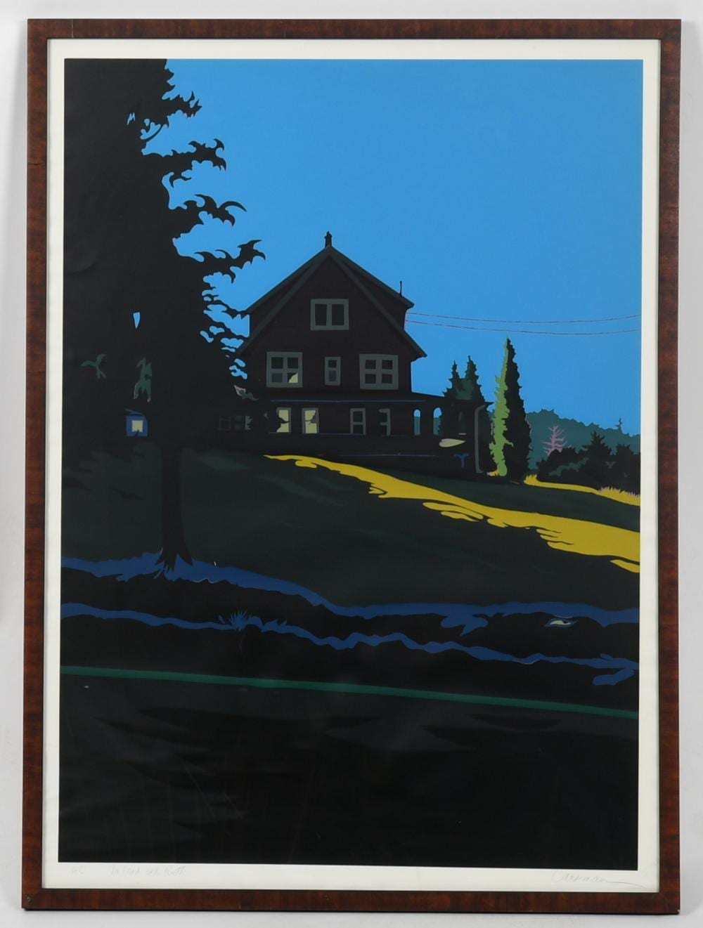 Jon Carsman comparable auction result: jon carsman american 1944 1987 house in evening