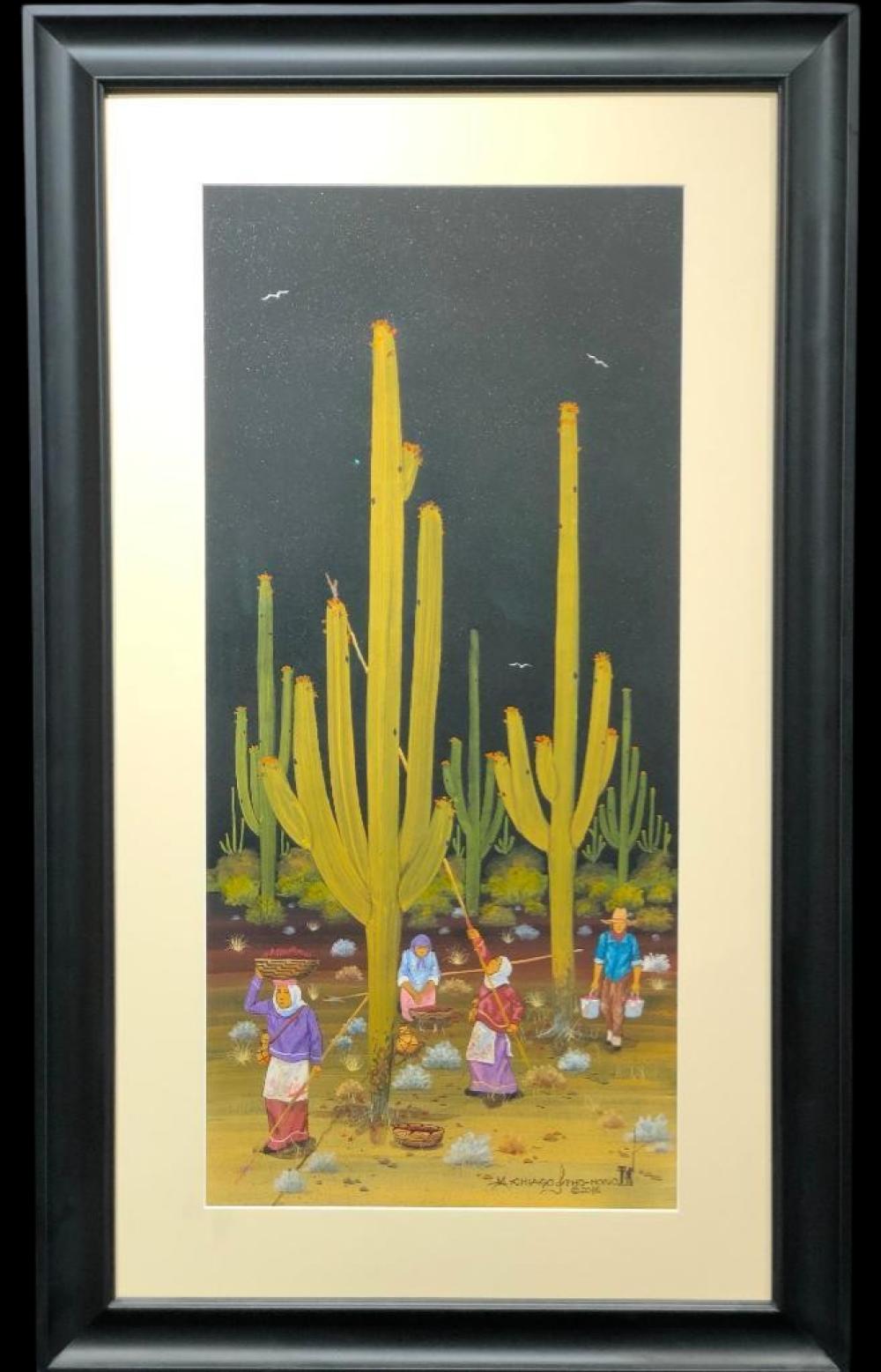 Large Original Michael Chiago Artwork sold by Western Trading Post, lot 60 — auction record photograph