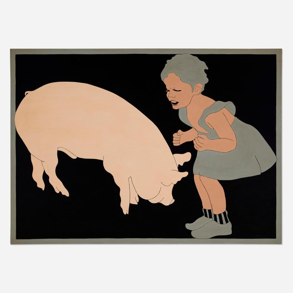 John Wesley comparable auction result: john wesley floating pig