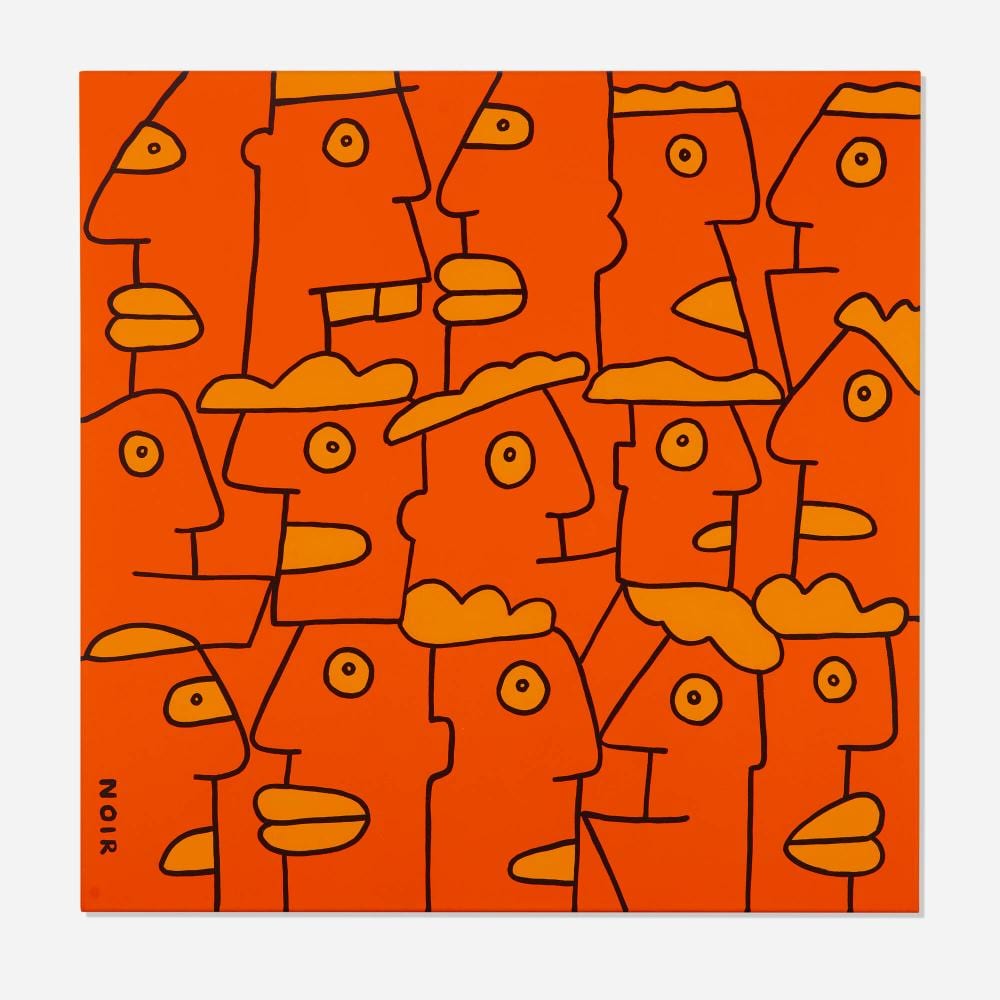 Thierry Noir comparable auction result: thierry noir manifest for having 15 good ideas at once