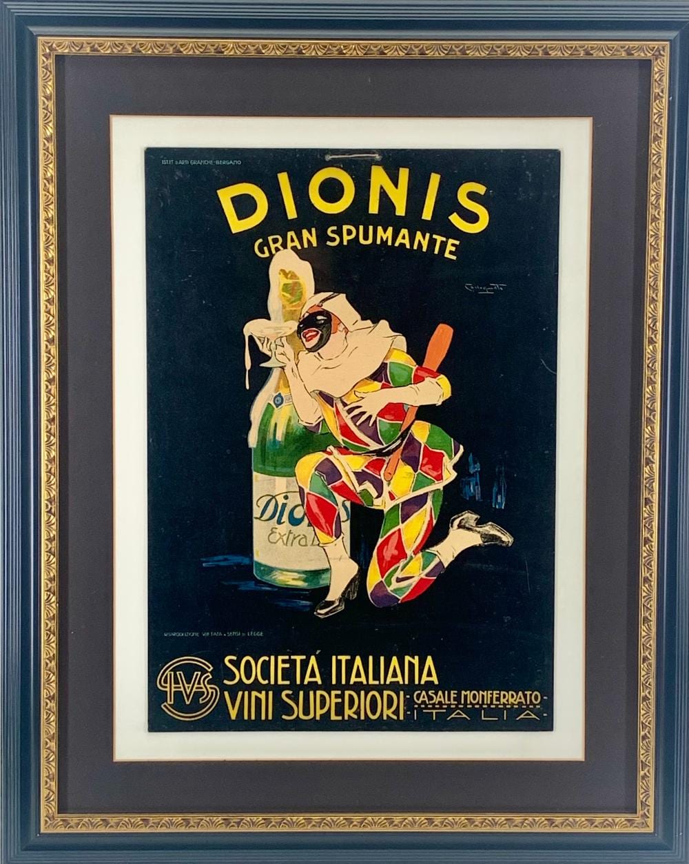 Plinio Codognato comparable auction result: plinio codognato italian 1878 1940 dionis gran spumante advertising artwork c 1920s lithograph on board
