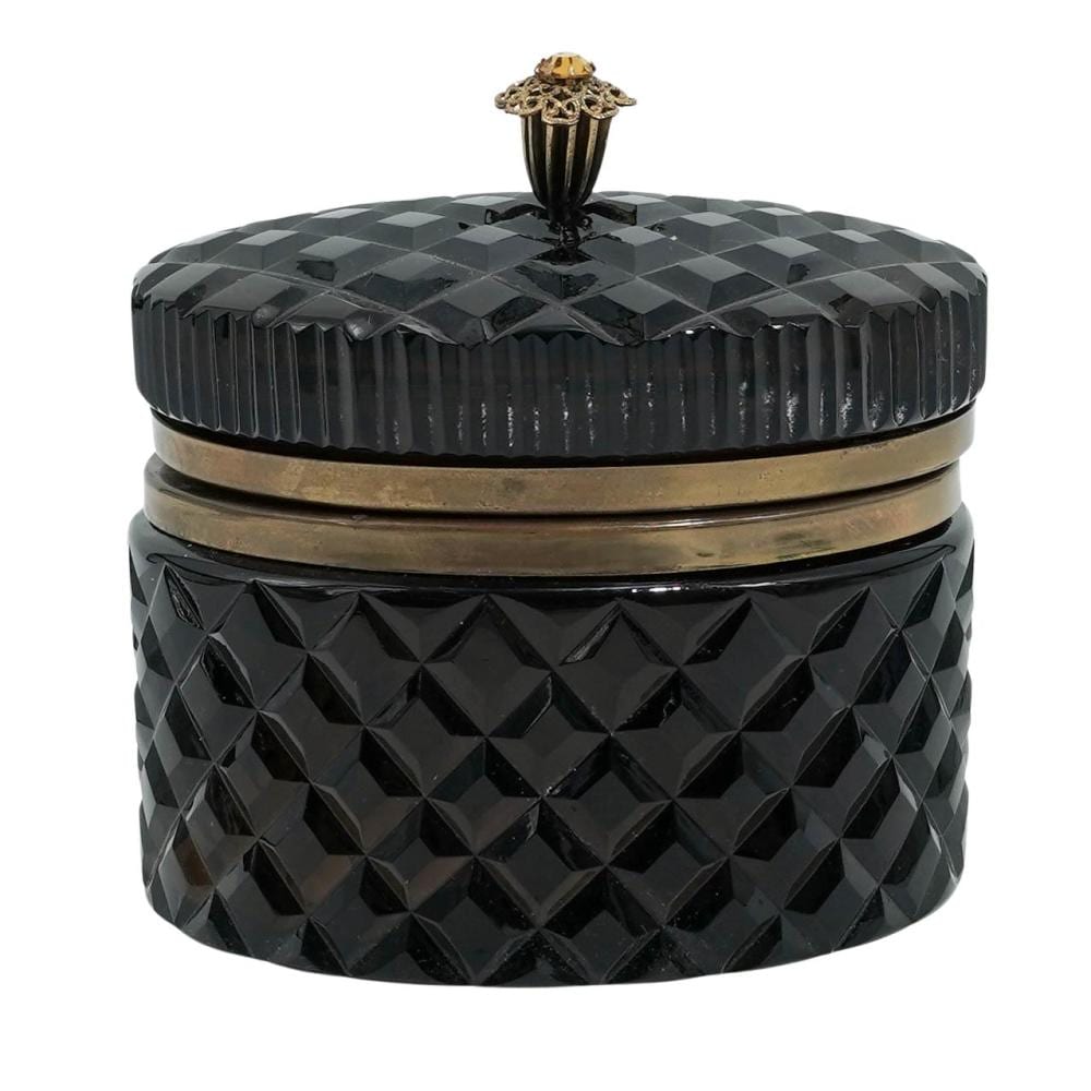 Antique Cut Glass Jewelry Box sold by Akiba Galleries, lot 44 — auction record photograph