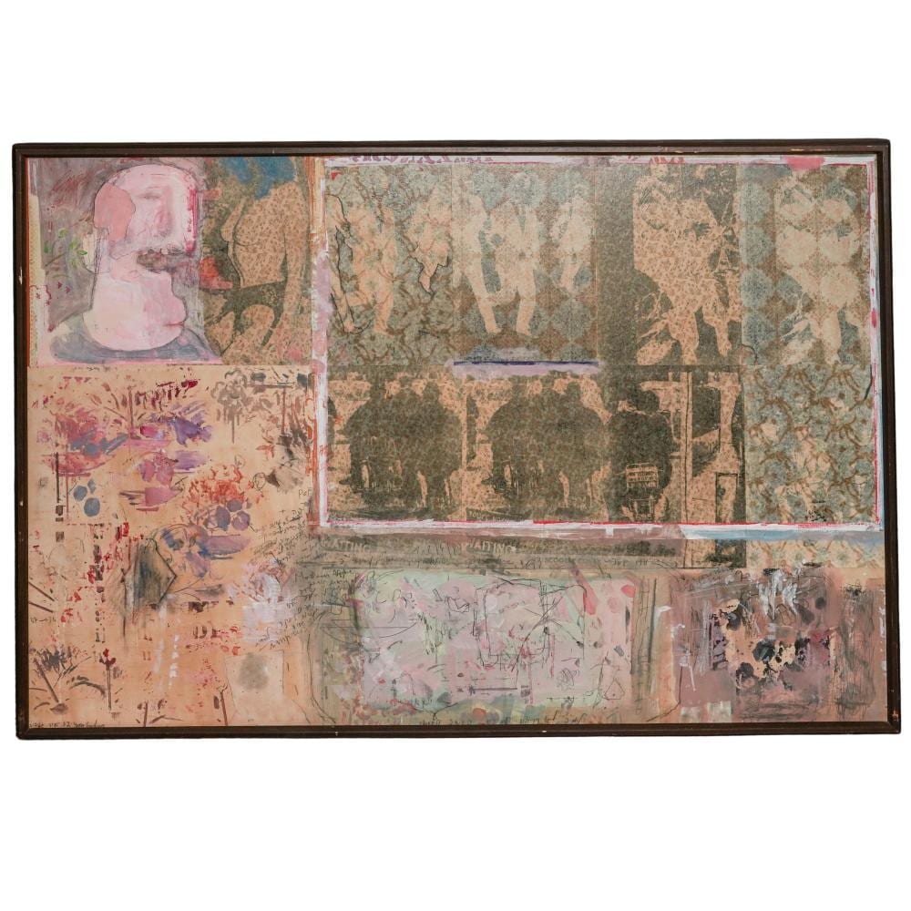 Yair Garbouz comparable auction result: yair garbuz israeli b 1945 mixed media on wood panel