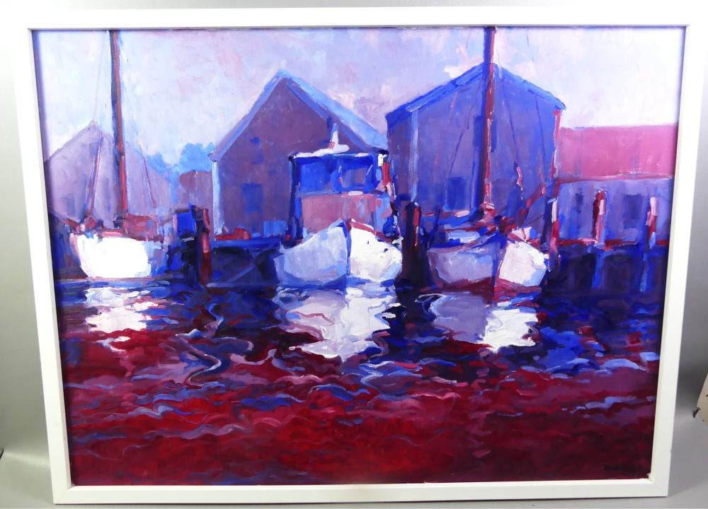 david lazarus large painting of ships · Americana Auctions · 2026-05-16 David Lazarus comparable auction result: david lazarus large painting of ships