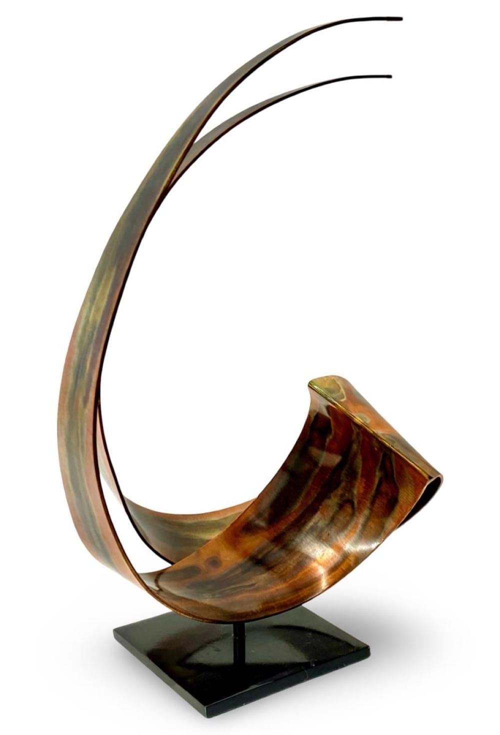 Curtis Jere comparable auction result: signed curtis jere 2004 abstract metal sculpture
