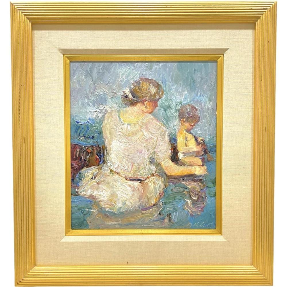 Dan McCaw comparable auction result: signed dan mccaw oil on board sea shells
