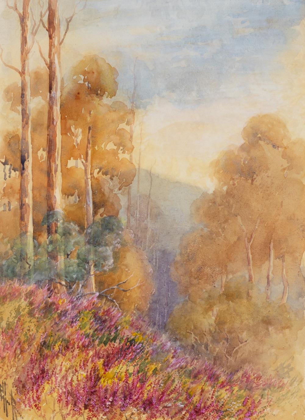 Ellis Rowan comparable auction result: ellis rowan 1848 1922 early spring from the hilltop