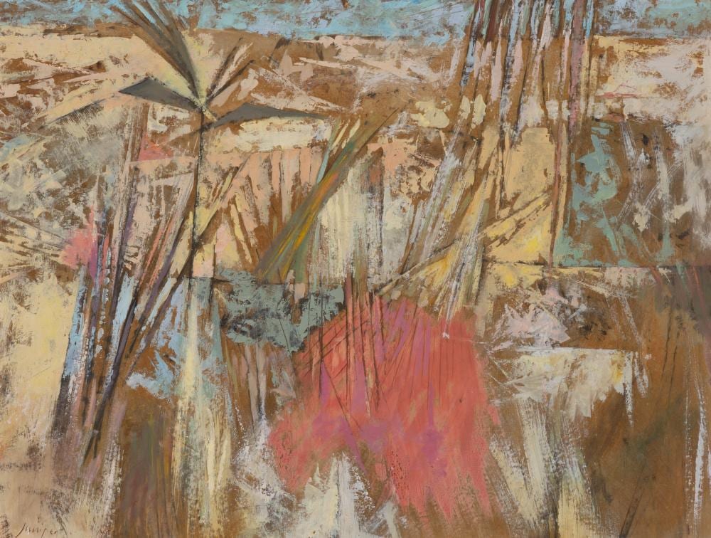 Robert Juniper comparable auction result: robert juniper 1929 2012 landscape
