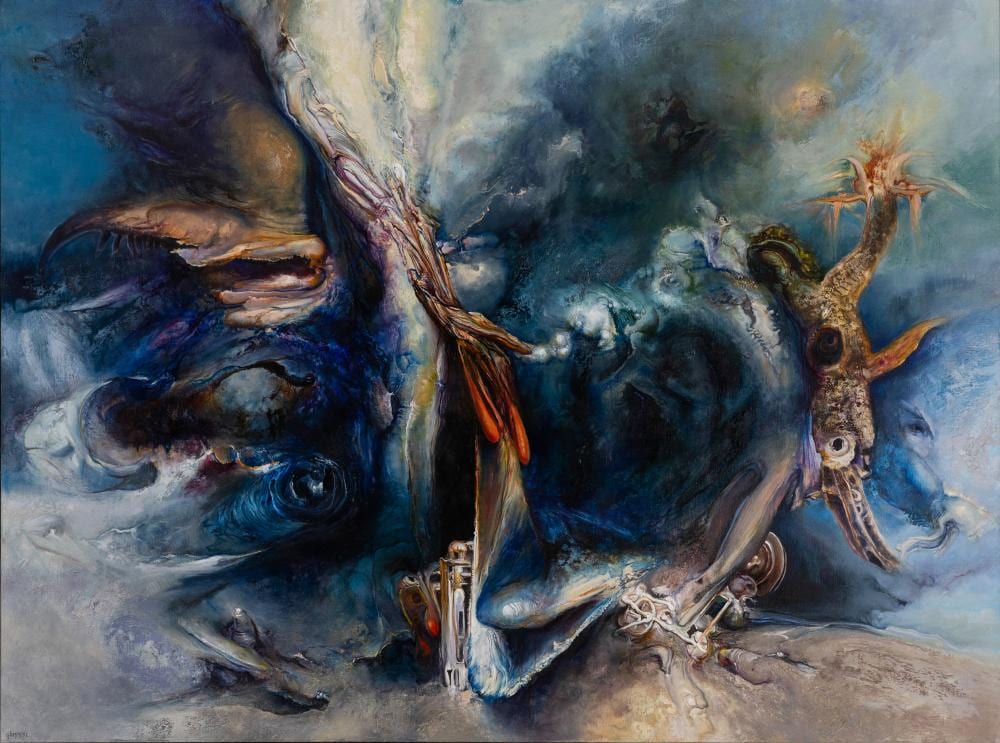 james gleeson 1915 2008 storm warning 1992 · Gibson's · 2026-05-17 James Gleeson comparable auction result: james gleeson 1915 2008 storm warning 1992