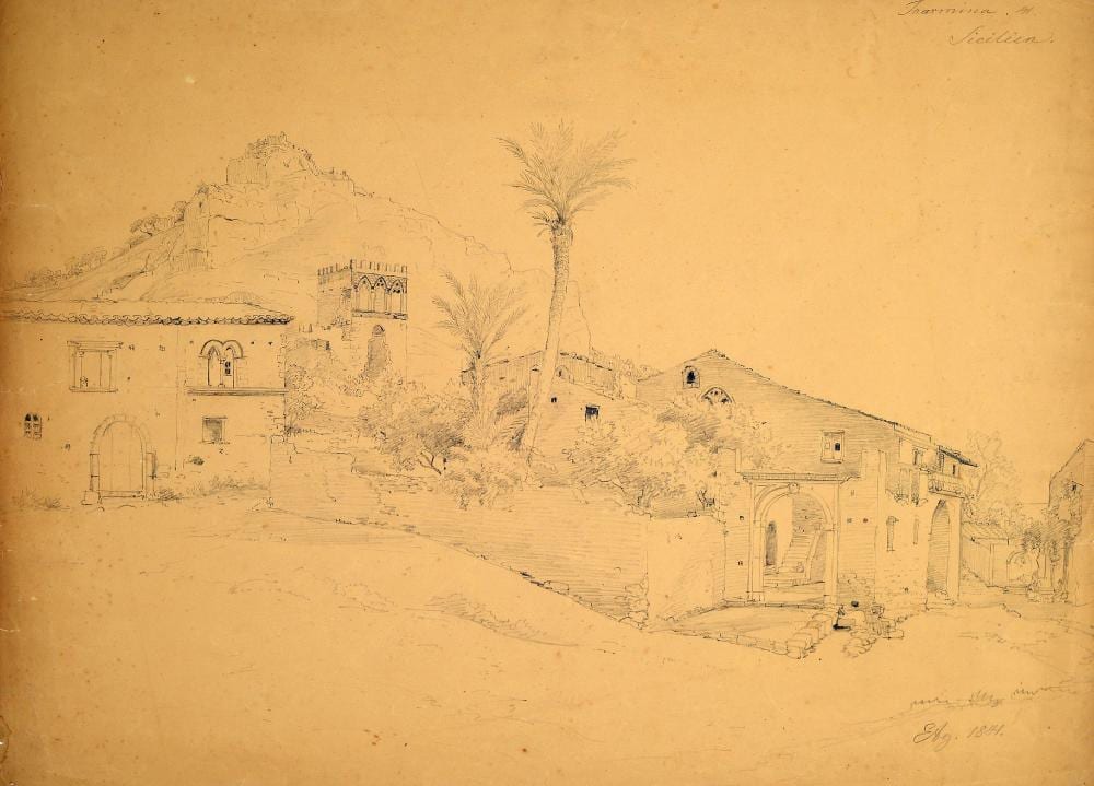 Eduard Agricola comparable auction result: eduard agricola 1800 stuttgart 1872 munich taormina