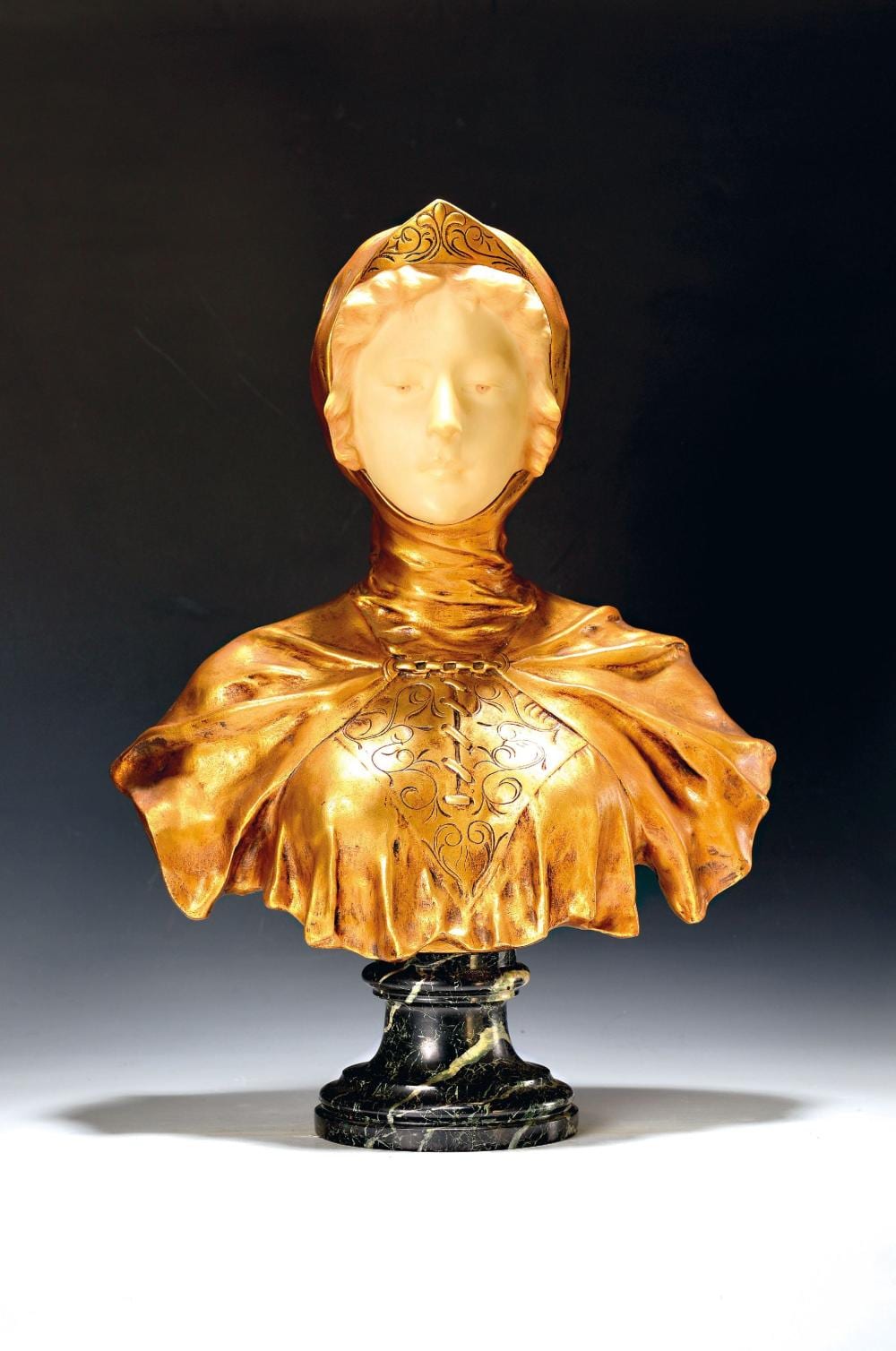 Gustave van Vaerenbergh comparable auction result: gustave van vaerenbergh 1873 1927 bust of joan of arc