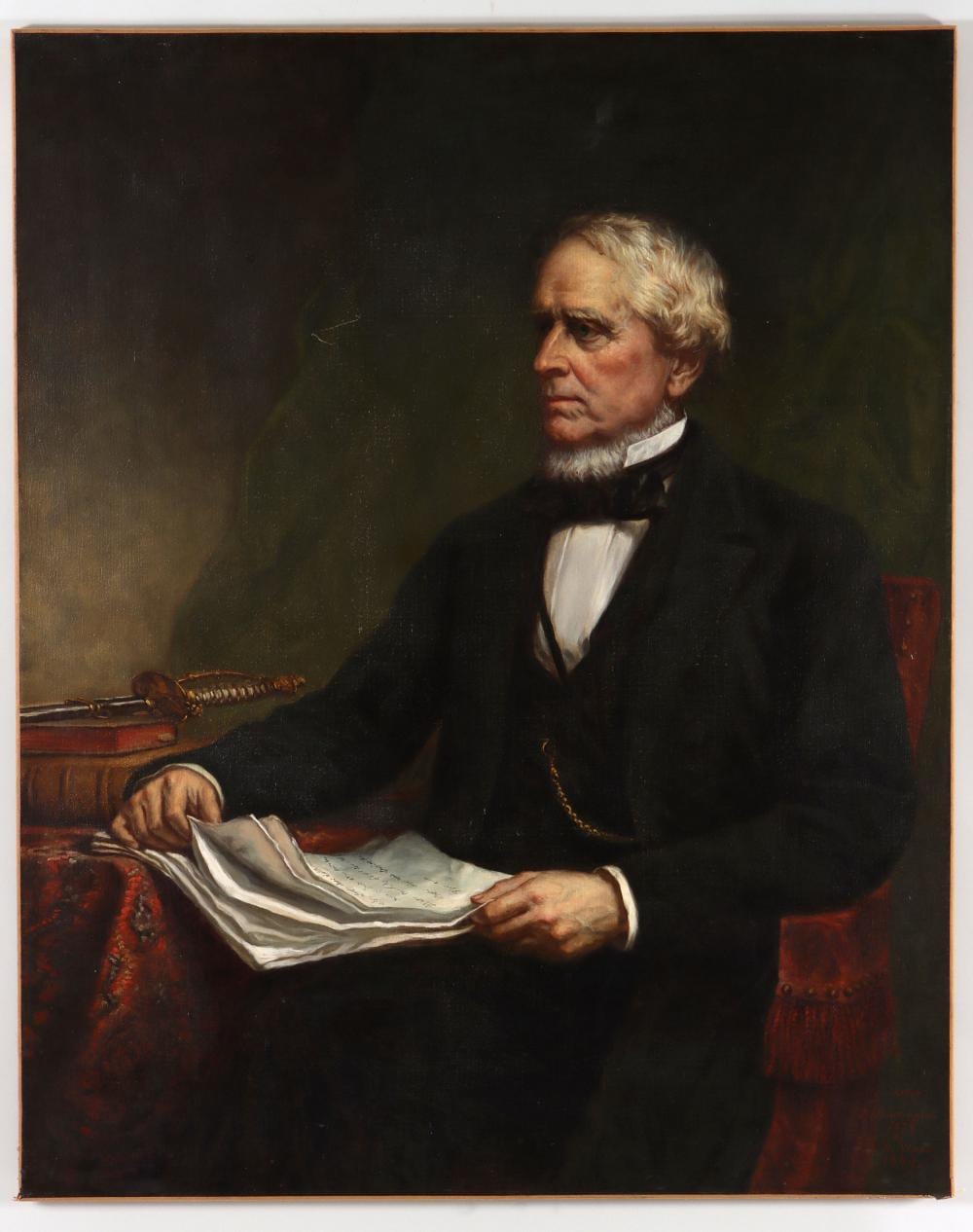 Thomas Waterman Wood comparable auction result: thomas waterman wood american 1823 1903 portrait of general john adams dix 1899 after daniel huntington