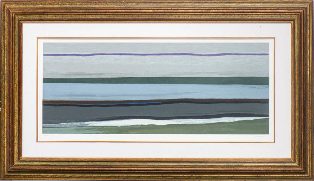 Mário Cesariny de Vasconcelos comparable auction result: m rio cesariny homenagem vieira da silva serigrafia sobre papel dim aprox 34 x 84 cm