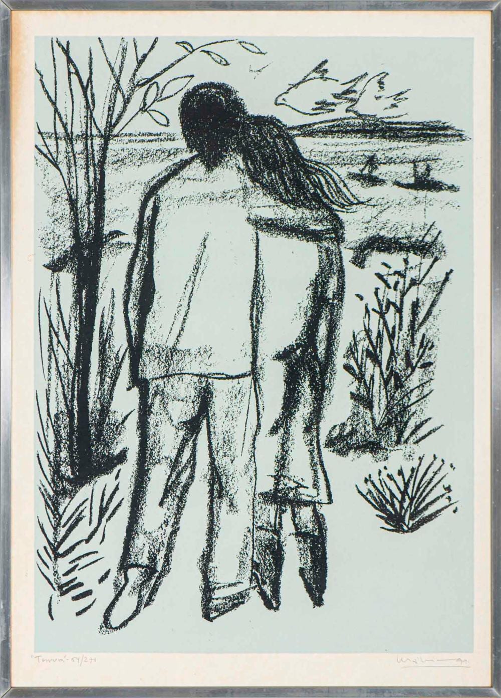 Graça Morais comparable auction result: gra a morais ternura serigrafia sobre papel dim aprox 67 x 47 cm