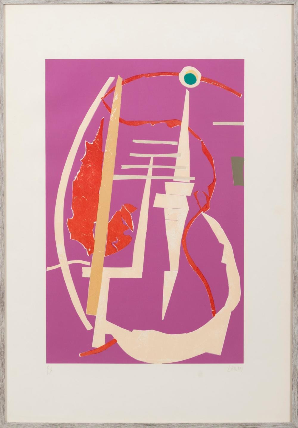 Andrej Michajlovic (Graf) Lanskoj comparable auction result: andr lanskoy composi o geom trica litografia sobre papel dim aprox 67 5 x 44 cm