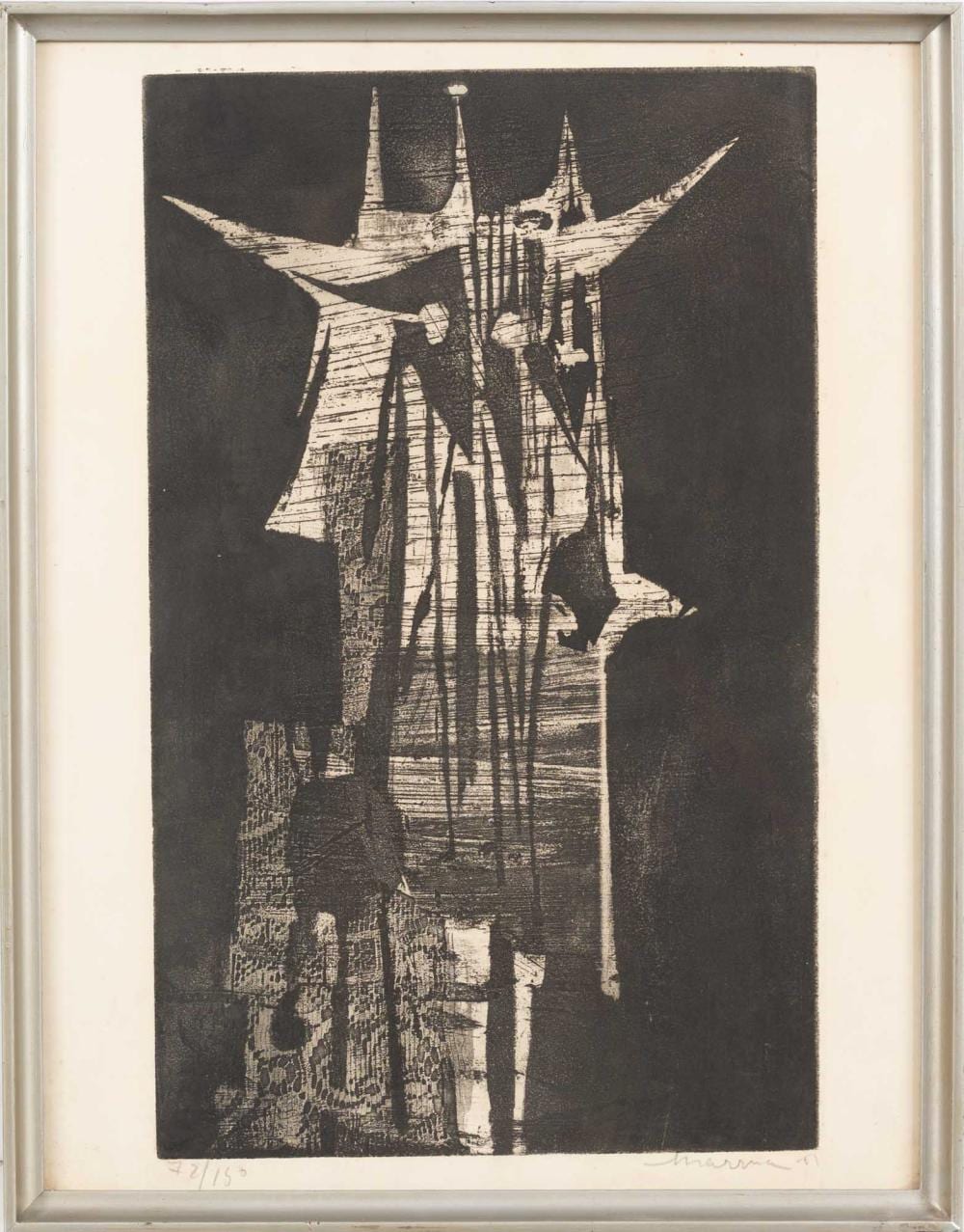 António Dias Charrua comparable auction result: ant nio dias charrua serigrafia sobre papel dim aprox 48 5 x 30 cm