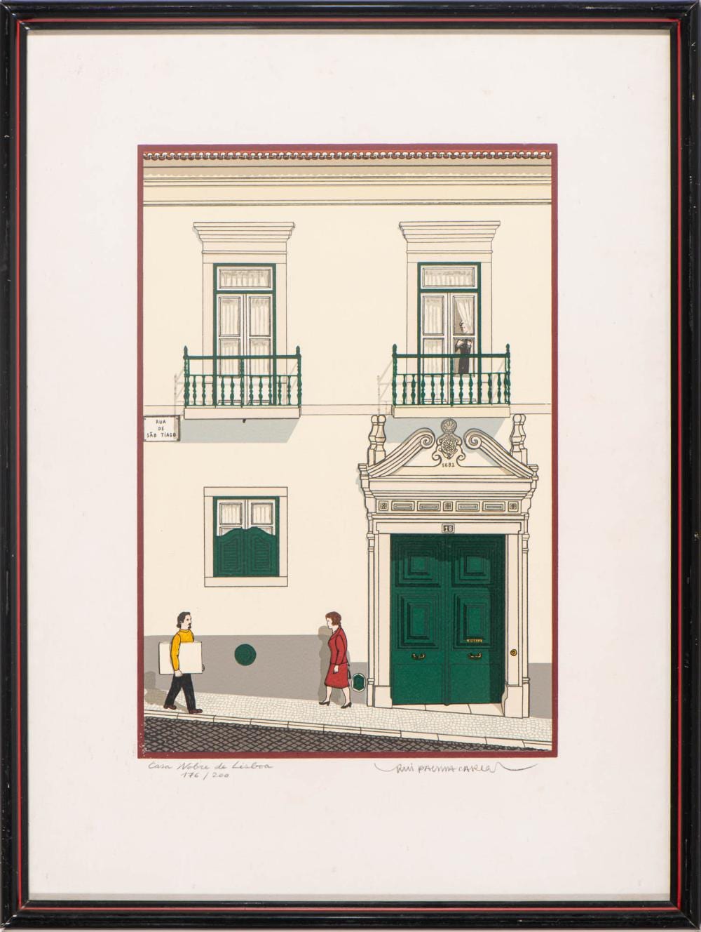 rui palma carlos casa nobre de lisboa serigrafia s papel · Palácio do Correio Velho · 2026-05-14 Rui Palma Carlos comparable auction result: rui palma carlos casa nobre de lisboa serigrafia s papel