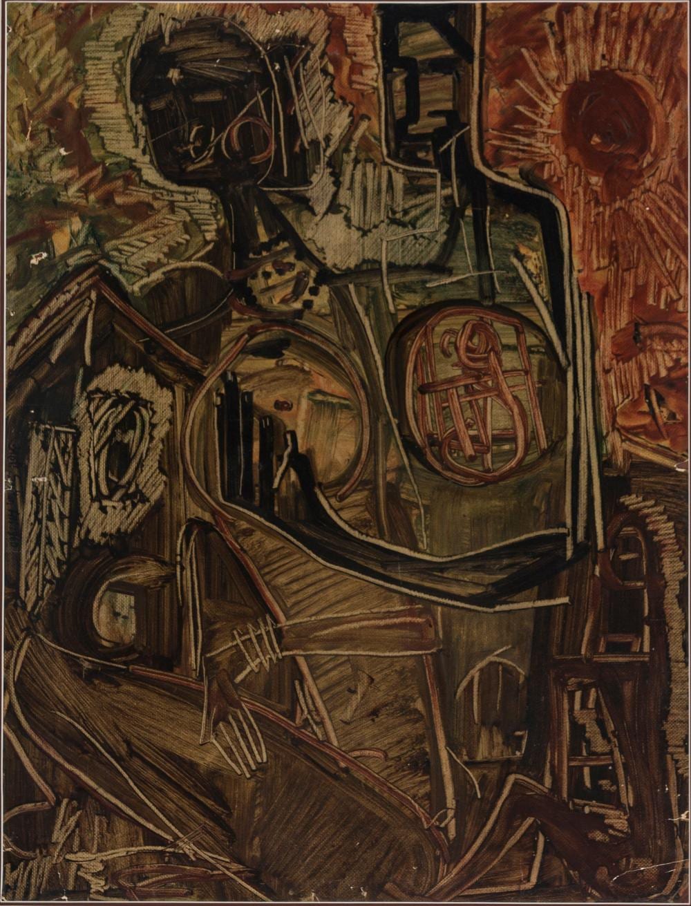 j sultan ali 1920 1990 untitled 1960 signed dated sultan ali 1960 on center left oil on paper · PLAKAS · 2026-05-21 J. Sultan Ali comparable auction result: j sultan ali 1920 1990 untitled 1960 signed dated sultan ali 1960 on center left oil on paper
