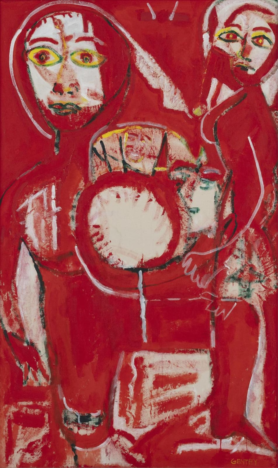 herbert gentry 1919 2003 round table · Black Art Auction · 2026-05-16 Herbert Gentry comparable auction result: herbert gentry 1919 2003 round table