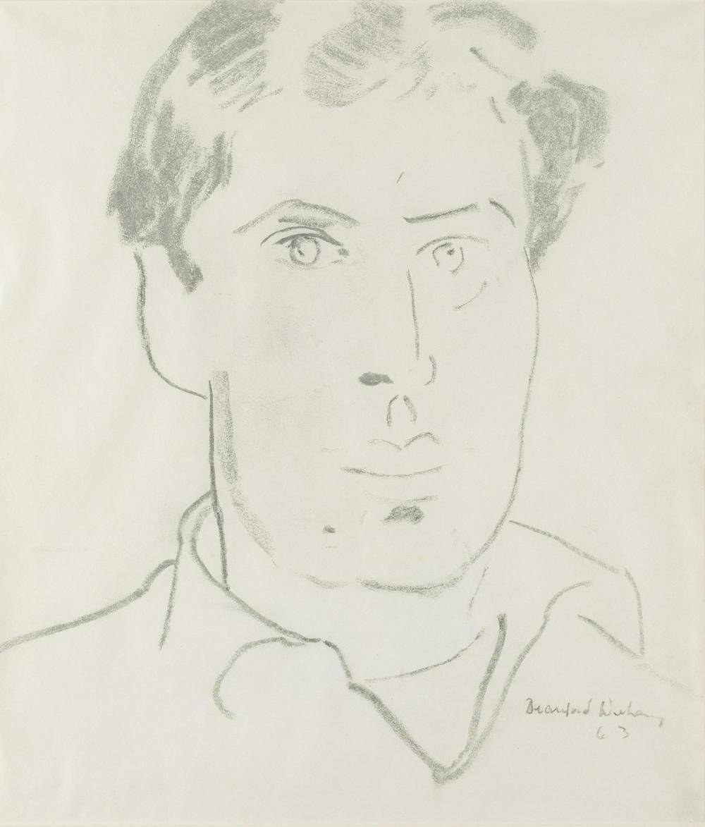 Beauford Delaney comparable auction result: beauford delaney 1901 1979 no 8 portrait of jkl