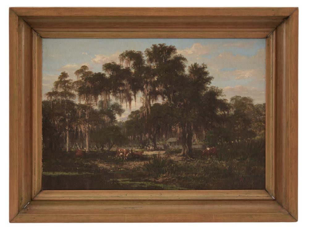 richard clague american louisiana 1821 1873 cattle along the bayou st tammany parish · New Orleans Auction Galleries · 2026-05-16 Richard Clague comparable auction result: richard clague american louisiana 1821 1873 cattle along the bayou st tammany parish