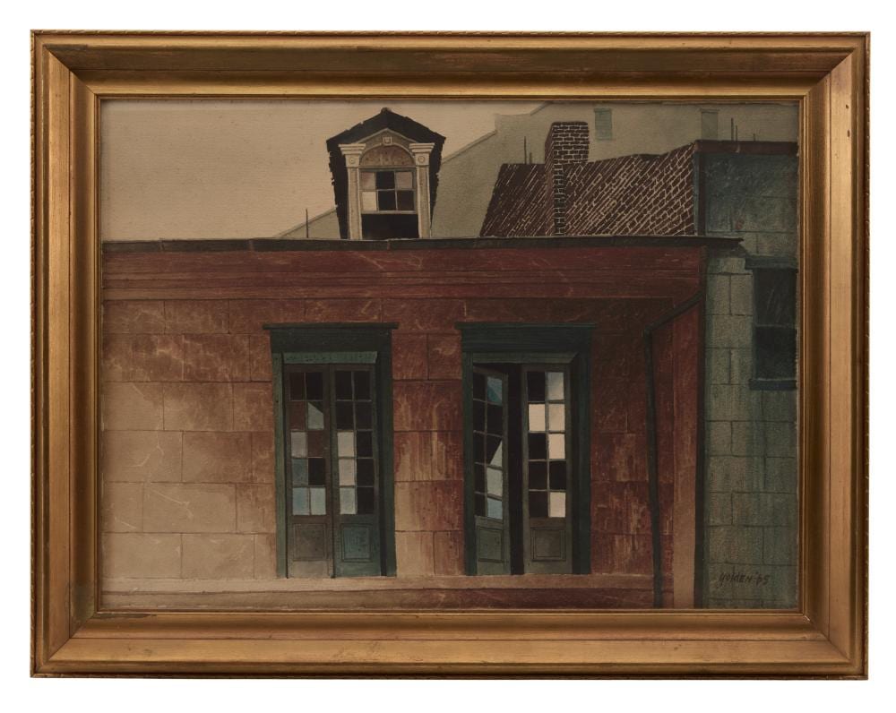 rolland harve golden american louisiana 1931 2019 french quarter windows 1965 · New Orleans Auction Galleries · 2026-05-17 Rolland Harve Golden comparable auction result: rolland harve golden american louisiana 1931 2019 french quarter windows 1965