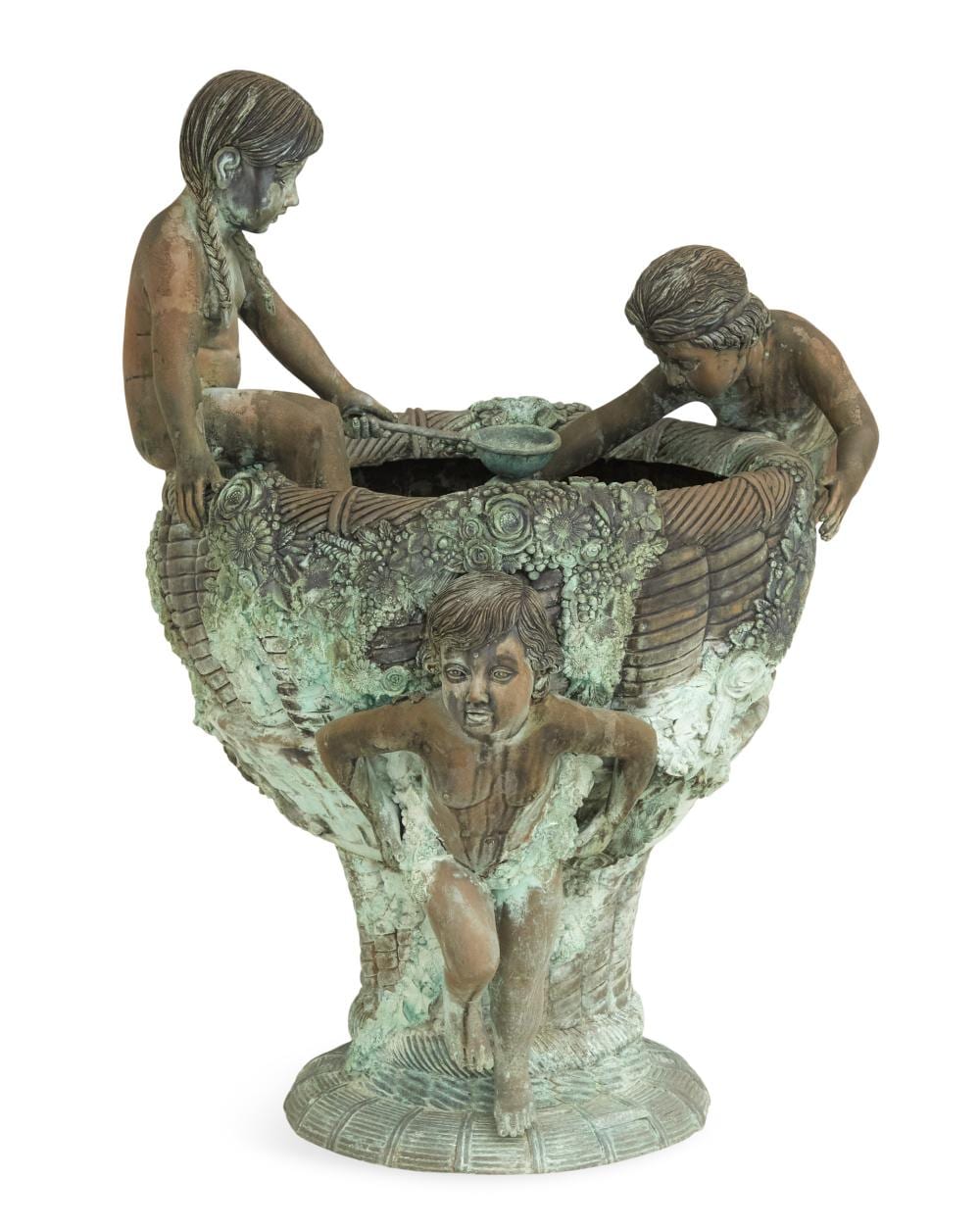 Patinated Bronze Fountain sold by New Orleans Auction Galleries, lot 726 — auction record photograph