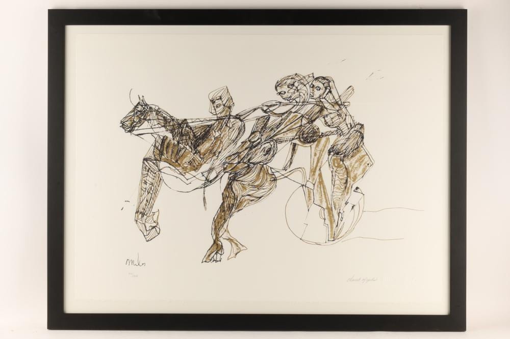 Miles Davis comparable auction result: miles davis american 1926 1991 chariot of fire silkscreen 261 300