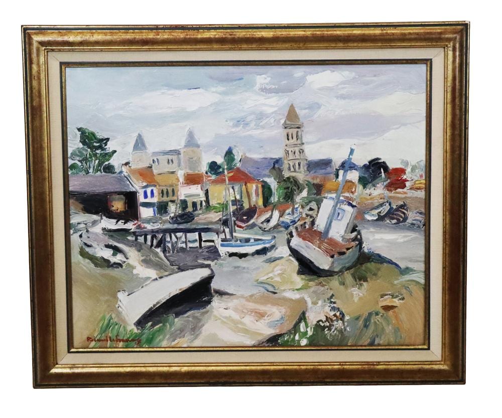 roland lefranc noirmoutier coastal oil painting · Roland Auctions NY · 2026-05-30 Roland Lefranc comparable auction result: roland lefranc noirmoutier coastal oil painting