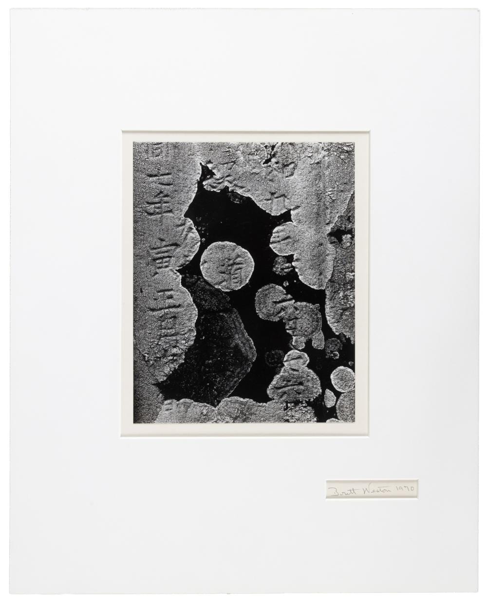 Brett Weston comparable auction result: signed by brett weston