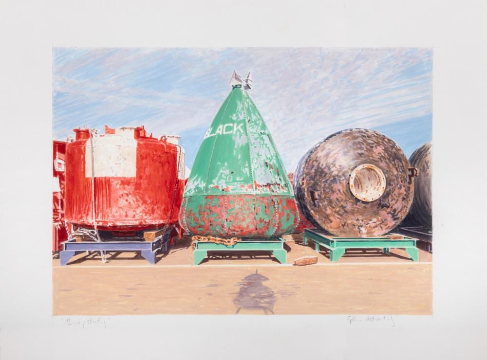 John Doherty comparable auction result: john doherty b 1949 buoy study watercolour 21 x 29cm 8 x 11 signed and inscribed