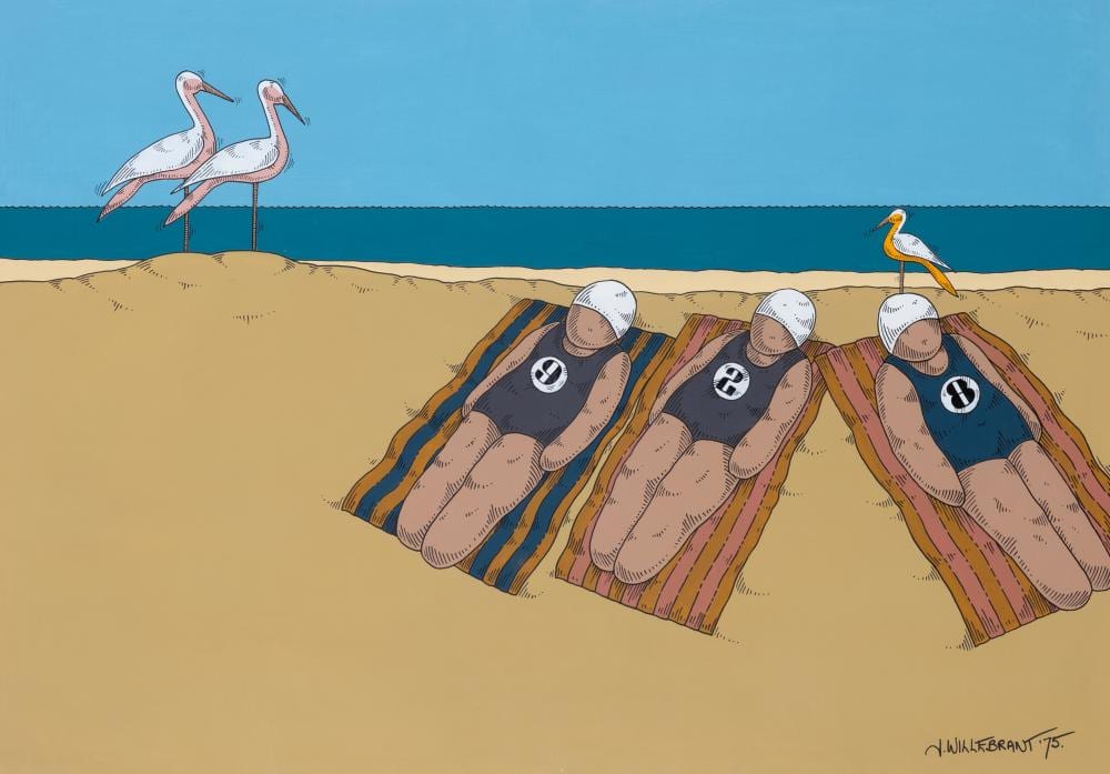 James Willebrant comparable auction result: james willebrant born 1950 beauty of the bathers 1975