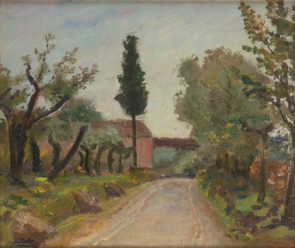 Alberto Salietti comparable auction result: alberto salietti ravenna 1892 chiavari 1961 countryside view in the arno valley